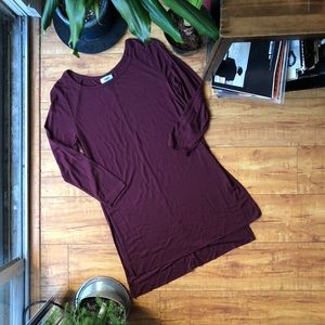 Split Side Maroon Tunic